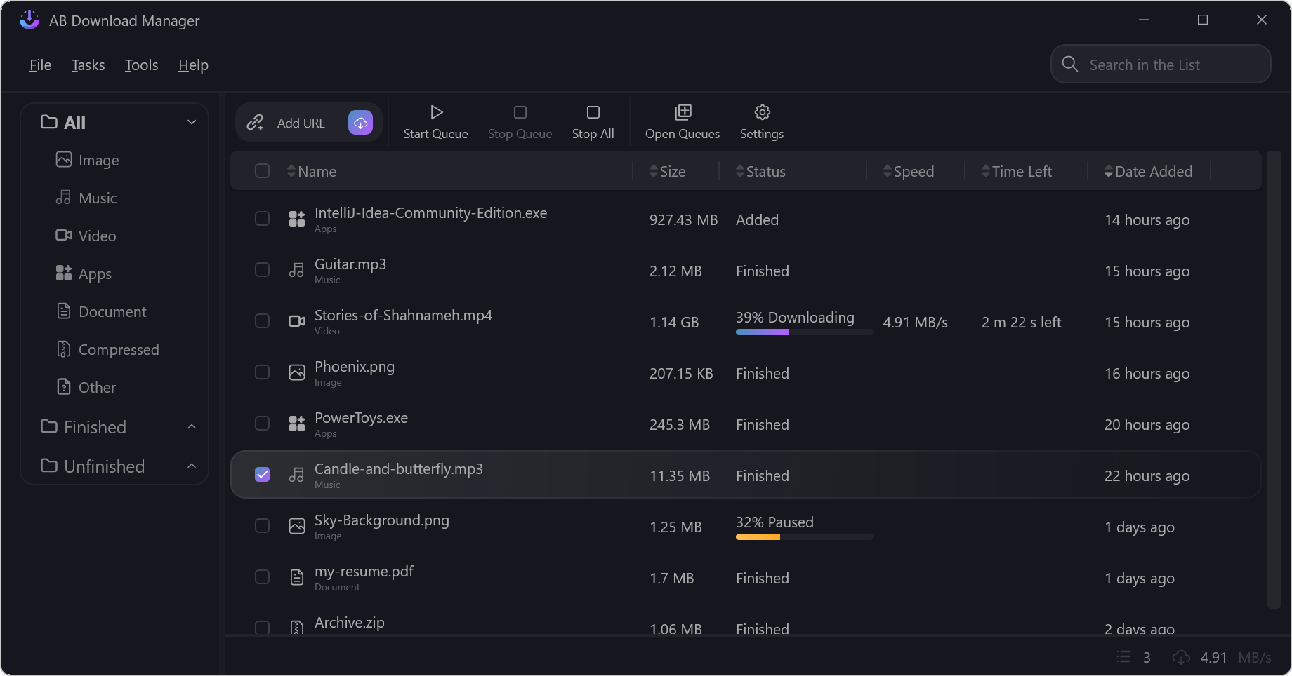 Açık Kaynaklı İndirme Yöneticisi: AB Download Manager ile Tanışın